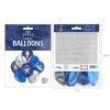 Balony lateksowe dekoracja na urodziny kosmos 8x